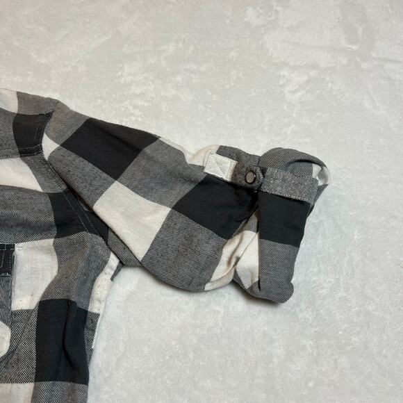 Nollie The Slim Fit Plaid Flannel Pearl Snap Button Up Shirt Size L Western - Picture 6 of 9